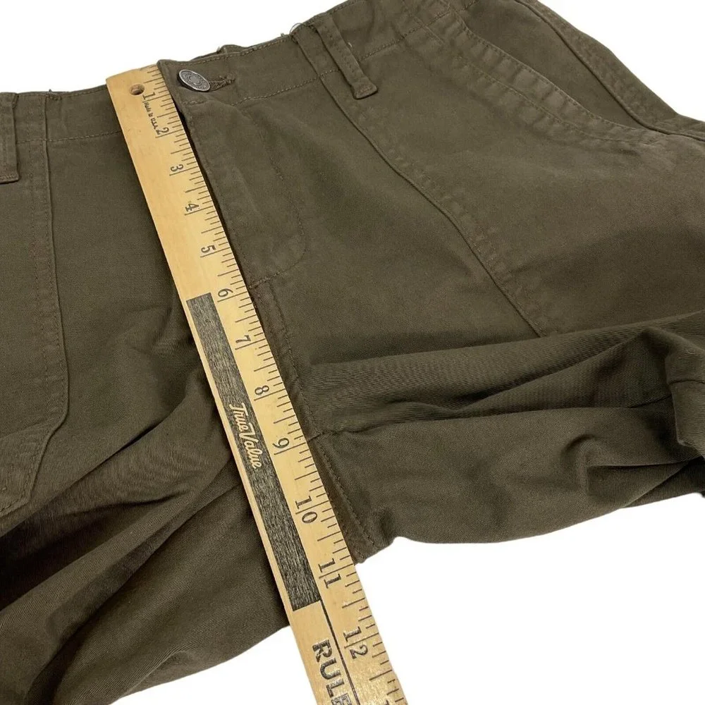 Kancan Jogger Pants Women's Sz 28 Green Brown 4 Pocket Cropped Mid Rise $78 Nwot - Picture 8 of 11